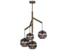 Sedona Chandelier Deconstructed Brass Light Fixture