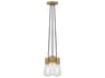 Alva 3-Light Brass LED Mini Pendant