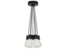 Alva 7-Light Black LED Pendant