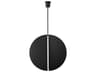 Bau 1-Light Nightshade Black Round Pendant