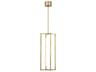 Kenway Pendant Light Geometric LED Natural Brass