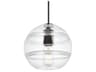 Sedona 1-Light White Black Globe Mini Pendant