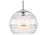 Sedona 1-Light White Black Globe Mini Pendant