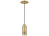 Sotria LED Mini Pendant in Natural Brass