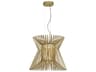 Syrma Satin Gold Starburst Pendant Light