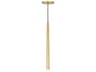 Pylon LED Mini Pendant Light in Natural Brass