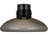 Morgan 1-Light Burnished Bronze Dome Semi Flush Mount