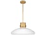 Morgan 1-Light Brass Pendant