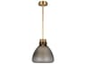 Morgan 1-Light Brass Mini Pendant