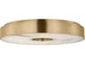 Wyllis 1-Light Hand Rubbed Antique Brass Round Flush Mount