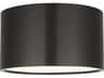 Dola 1-Light Bronze Drum Flush Mount