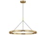 Cloak 1-Light Brass Round Pendant