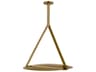 Cymbal 1-Light Natural Brass Geometric Pendant