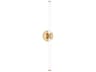 Poza 2-Light Brass Vanity Light