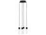 Lassell 4-Light Nightshade Black LED Cylinder Mini Pendant