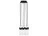 Lassell 8-Light Nightshade Black LED Cylinder Mini Pendant