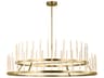 Sagrada 64-Light Brass Tiered Chandelier