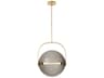 Fues Pendant Light in Natural Brass