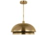 Shanti LED Pendant Light in Natural Brass
