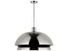 Shanti 2-Light Polished Nickel Dome Pendant