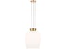 Vetro 1-Light Hand Rubbed Antique Brass Pendant