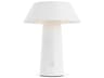 Sesa Rechargeable LED Table Lamp in Matte White Portable Outdoor Light