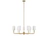 Foxdale 36-Inch Chandelier in Satin Brass