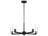 Fullton 5-Light Midnight Black Candelabra Cylinder Chandelier