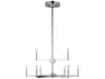 Fullton Nine Light Chandelier in a Contemporary Chrome Finish