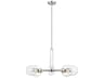 Codyn Large Chandelier Mid-Century Modern Nickel