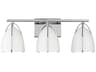 Norman Three Light Bath Sconce in Chrome