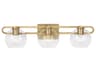 Codyn 3 Light Bath Vanity Satin Brass
