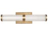 Syden LED Bath Sconce in Satin Brass Modern