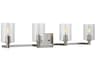 Fullton Four Light Bath Vanity Sleek Minimalist Light