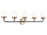 Cafe 5-Light Bath Sconce Transitional Vanity Light