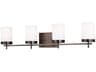 Zire 4 Light Vanity Light Brushed Oil Rubbed Bronze Etched Glass