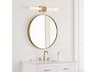 Keaton Two Light Vanity Light in Satin Brass