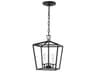 Dianna Pendant Light Midnight Black Open Frame Modern