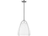 Norman One Light Chrome and Matte White Pendant