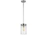 1-Light Pendant Zire Chrome Clear Glass