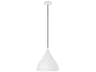 Oden 1-Light Medium Pendant Matte White Steel Shade