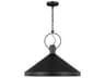 Lyon Large Pendant Light Midnight Black Steel Cone