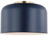 Flush Mount Ceiling Light Malone 1-Light Navy