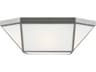 Morrison Flush Mount Ceiling Light 16 Inch Brushed Nickel