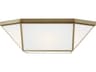 Morrison 4 Light Satin Brass Flush Mount Ceiling Light