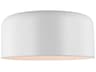 Malone Large Ceiling Flush Mount Matte White 16-Inch