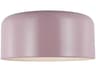Malone Rose Satin Brass 16-Inch Large Flush Mount Ceiling Light