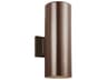 Outdoor Cylinders 2 Light Bronze Aluminum Outdoor Wall Lantern