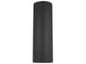 Outdoor Cylinders 2 Light Outdoor Wall Lantern Black Modern Cylinder Sconce