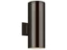 Outdoor Cylinders Bronze LED Outdoor Wall Lantern 14 Inch
